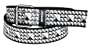 Dickies Men's 38mm Web With Black/White Screen Print Belt