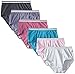 Fruit of the Loom Women's 6 Pack Heather Brief Panties