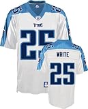 LenDale White Tennessee Titans White NFL Replica Jersey