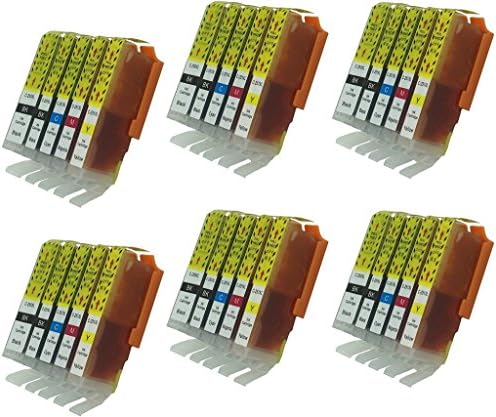 Antfamily Set of 30 Pack PGI-250XL &amp; CLI-251XL Compatible Ink Cartridge Set for Pixma IP7220, MG5420, MG6320, MX722, MX922
