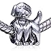 Pandora Style Antique Dog Bead Fits Pandora Charms / Beads