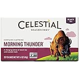 Celestial Seasonings Morning Thunder Black Tea with Mat&eacute;, 20 Count