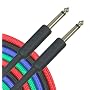 Musicians Gear Braided Instrument Cable 1/4", Black 10 Foot