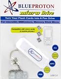 Sandisk MicroSD 4GB (SDSDQ-4096) & BlueProton 3in1 microSDHC USB 2.0 Card Reader Writer (White)