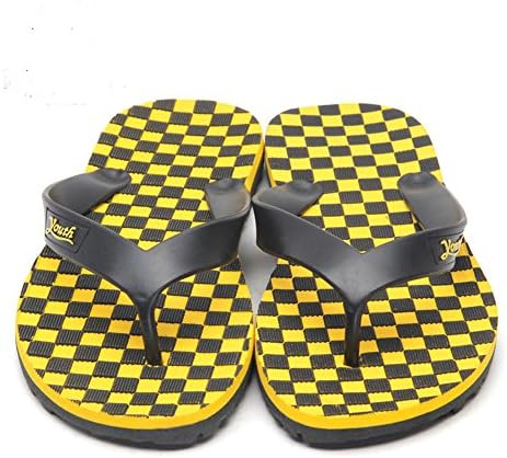 YOUTHVIP newest flip flops beach slippers MEN yellow/black 42