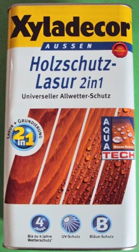 Produkt-Bild: Xyladecor Holzschutzlasur 2in1 Aussen, 5 Liter, Farbton Palisander