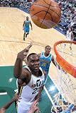 New Orleans Hornets v Utah Jazz: Al Jefferson Photographic Poster Print by Melissa Majchrzak, 28x42