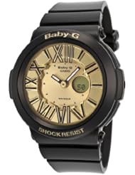 Casio Baby G Neon Illuminator Gold Dial Womens Watch - BGA160-1B