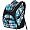 Blue-Black Crosshatch/ Black