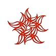 Strawberry Red Koziol Flame Unusual Shaped Trivet