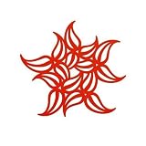 Strawberry Red Koziol Flame Unusual Shaped Trivet