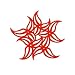 Strawberry Red Koziol Flame Unusual Shaped Trivet