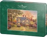 Schmidt Spiele 59801 - Thomas Kinkade, Abend im Herbst, 1000 Teile Puzzle, in Metalldose