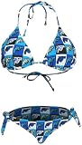 KALI GIRZ Blue Gun Pop Art String Bikini