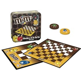Click here to buy M&M's Checkers Tic Tac Toe by USAopoly.