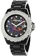 Ed Hardy Women's Roxxy RX-BK Black Plastic Quartz Watch with Black Dial