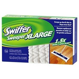 Swiffer Sweeper X-Large Disposable Sweeping Cloths, 16-Count Boxes (Pack of 3)