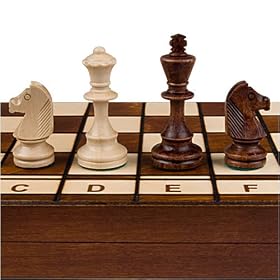 ''Jowisz'' Staunton Wooden International Chess Set by Sunrise Handicrafts
