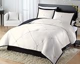 Luxurious Ivory Diamond Pintuck 4-Piece Comforter Sham and Bedskirt Set