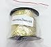 PEPPERLONELY Brand, 100 Yard Roll Gold Color Flat Bling Sequins Spool String 6mm(1/4