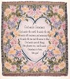 God Made Grandmas Floral Tapestry Throw Blanket 50 x 60 God Made Grandmas Floral Tapestry Throw Blanket 50 x 60