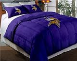 Minnesota Vikings Comforter Set: Twin Comforter with Shams