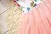 Kids Girls Princess Rose Garden Flower Petal Lace Ruffled Tulle Skirts Dresses