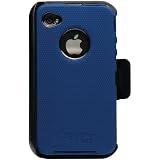 OtterBox Universal Defender Case for iPhone 4 (Zircon Blue Silicone & Black Plastic)
