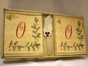 Monogram Holiday Napkin Set - O