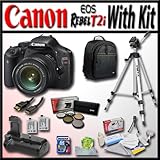 Canon EOS Rebel T2i 18.0MP Digital SLR Full HD Camera with Extreme Starter Kit - Package includes: EF-S 18-55mm f/3.5-5.6 IS, Professional Travel Backpack, 2 Extra LP-E8 Extended Life High Capacity Batteries with Opteka Power Grip, Travel Tripod and Much More
