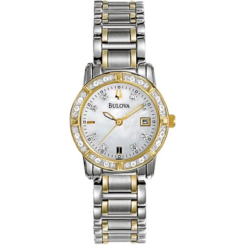 Bulova Women's 98R107 Diamond Accented Calendar Watch