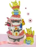 Precious Pooh 3 Tier Diaper Cake Girl