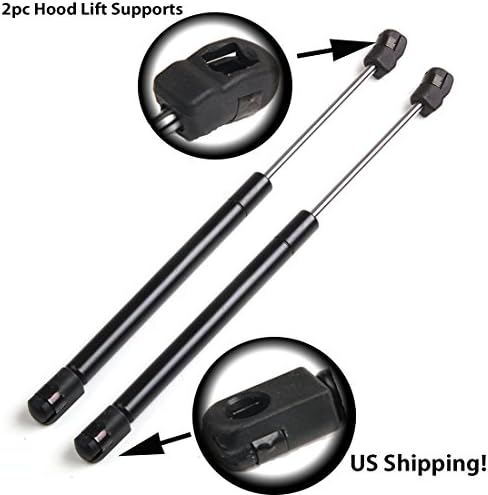 Qty (2) Hood Lift Supports (Shocks) -W/o Studs for Dodge Challenger/charger/magnum & 05-10 Chrysler 300