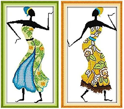 Beverly Stamped Cross Stitch Kits African Amorous Feelings 2 For A Set