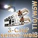 1 Paar (2 St�ck) SMD CAN-BUS LED Standlichter Xenon-Wei� w5w T10 - keine Fehlermeldung -Check Control - superhelle 4 St�ck 3-Chip SMD LEDs -