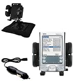 PalmOne Tungsten E2 Auto Bean Bag Dash Holder with Car Charger - Uses Gomadic TipExchange