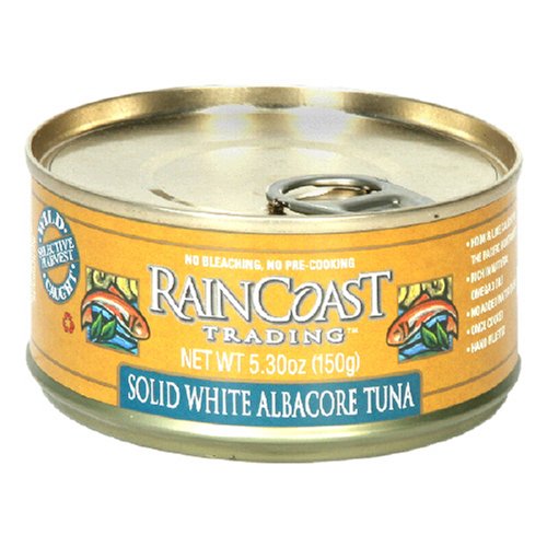 Raincoast Trading Company Solid White albacore Tuna,  5.3-Ounce Cans (Pack of 6)