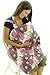 Nursing Cover Pattern - Breathable Cotton Breastfeeding Apron Purple Floral Design