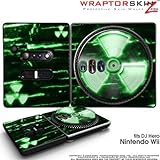 DJ Hero Skin Radioactive Green fits Nintendo Wii DJ Heros (DJ HERO NOT INCL ....
