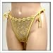  : Venus YELLOW SHEER MESH 2 PACK THONG PANTY #3826 M L XL
