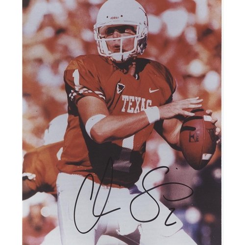 Chris Simms Autographed Texas Longhorns (Orange Jersey) 8x10 Photo