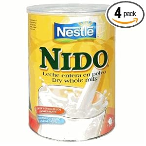 Nestle Nido Instant Milk Powder, 12.7-Ounce Tins (Pack of 4)
