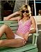 Skinny Dip 2 Piece Reverse Polka Dot Tankini with Tie Sides Bikini Bottom