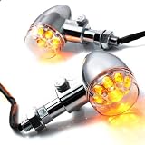 Chrome Plated Bullet Design 18 LED Turn Signals Light Indicators For Honda CBR 600... by OEM