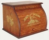 JOHN DEERE farm Wooden ROLL TOP BREAD BOX kitchen