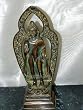 Lord Buddha, the Universal Teacher Antiquated Brass Buddha Statue 7"