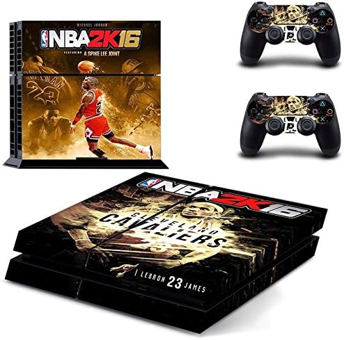 PS4 NBA 2K16 - Michael Jordan Waterproof Vinyl Skin Decal Cover for Playstation 4 System Console and Controllers