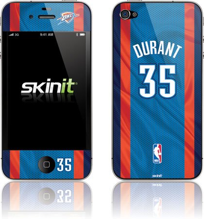 Skinit K. Durant - Oklahoma City Thunder #35 Vinyl Skin for Apple iPhone 4 / 4S