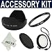 Essential Lens Accessory Kit For 58MM DSLR Camera - Includes: Ultraviolet UV Filter + Hard Tulip Flower Lens Hood + White Balance Lens Cap + Lens Cap Snap-On + 1 Ultra Fine Microfiber Lens Cleaning Cloth (CANON Rebel XT XTi XSi T1i T2i T3i, CANON EOS 550D 500D 450D 400D 350D 300D)
