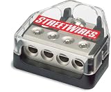StreetWires DBX44 4-way power distribution block -- Power Ring input, 4-gauge outputs